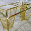 Gia công mạ bàn ăn khung inox mạ vàng
