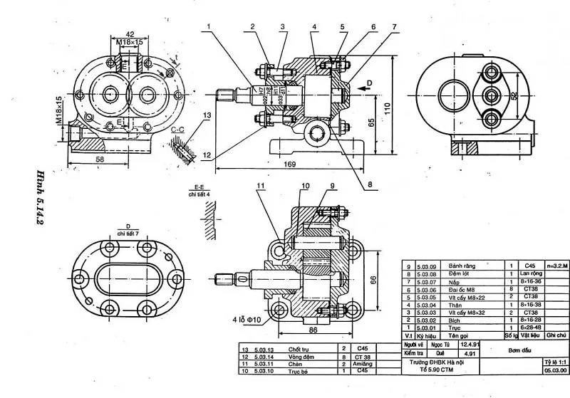 Cách đọc bản vẽ cơ khí