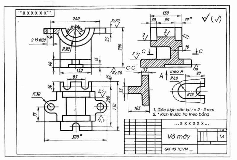 Bản vẽ kỹ thuật là gì? Phân loại bản vẽ kỹ thuật trong gia công cơ khí 2