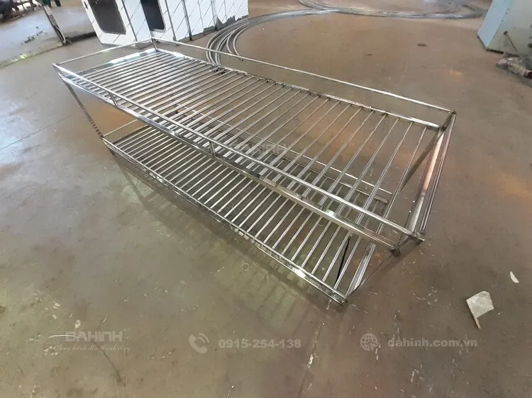 Giá kệ inox 2 tầng