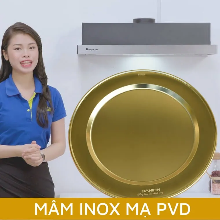 Mâm inox vàng mạ pvd