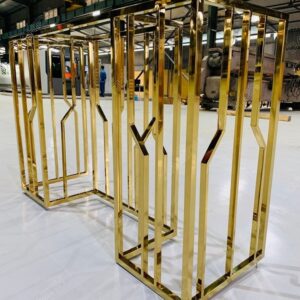 Chân bàn inox mạ vàng