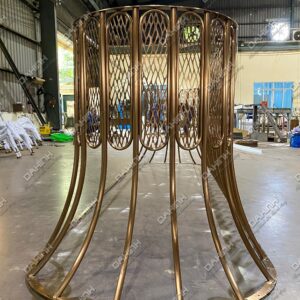 quầy lễ tân inox