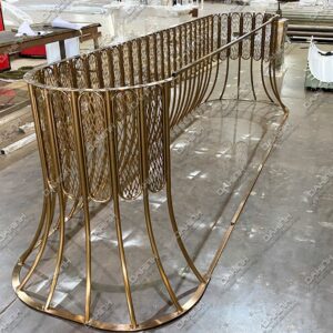 quầy lễ tân inox