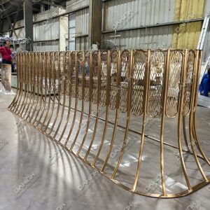 quầy lễ tân inox