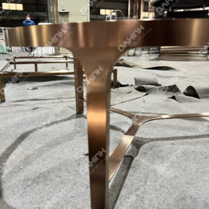 bàn trà chân inox