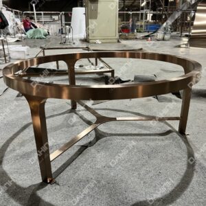 bàn trà chân inox